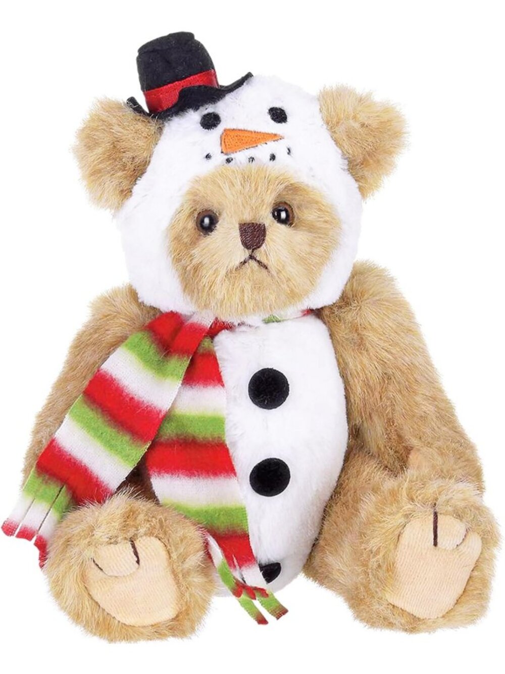 Adorable 10" Snowman Plush Stuffed Animal - Perfect Christmas Teddy Bear Gift